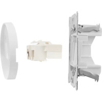 Розетка двойная антенна/компьютер TV/RJ45 кат.5e встраиваемая Onekeyelectro 1E20811300 цвет белый
