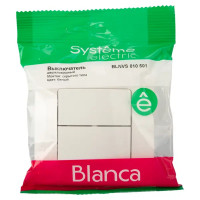 Выключатель встраиваемый Schneider Electric Blanca 2 клавиши 10 А цвет белый