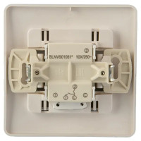 Выключатель встраиваемый Schneider Electric Blanca 2 клавиши с подсветкой цвет титановый