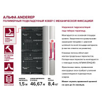 Подкладочный ковер Технониколь Anderep Альфа 70 м²