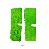 Насадка для швабры Хозяюшка Мила двухсторонняя 41x12 см
