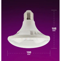 Фитолампа светодиодная для растений Эра fito 18 Вт RB E27 светло-розовый свет