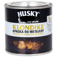 Краска по металлу Husky Klondike глянцевая цвет серебро 0.25 л RAL 9023