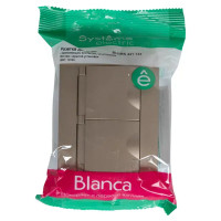 Розетка двойная встраиваемая Schneider Electric Blanca 16 А IP44 цвет титановый