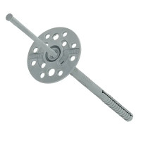 Дюбель для теплоизоляции с пластиковым гвоздем Tech-krep IZO серый 10х160 мм, 30 шт.