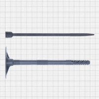 Дюбель для теплоизоляции с пластиковым гвоздем Tech-krep IZO серый 10х160 мм, 30 шт.