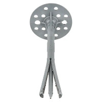 Дюбель для теплоизоляции с пластиковым гвоздем Tech-krep IZO серый 10х160 мм, 30 шт.