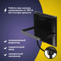 Прожектор светодиодный уличный Ritter Profi 53411 6 150 Вт 15000 Лм 180-240В холодный белый свет 6500К IP65 черный