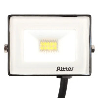 Прожектор светодиодный уличный Ritter Profi 53414 7 10 Вт 1000 Лм 180-240В нейтральный белый свет 4000К IP65 черный
