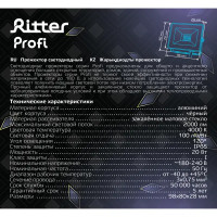 Прожектор светодиодный уличный Ritter Profi 53415 4 20 Вт 2000 Лм 180-240В нейтральный белый свет 4000К IP65 черный