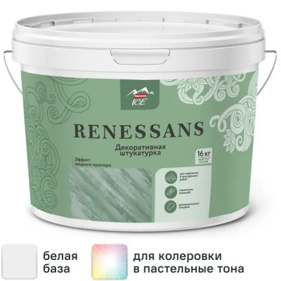 Штукатурка декоративная Parade Renessans 16 кг цвет молочный