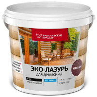 Пропитка для древесины Ярославские краски Эко-лазурь с декоративным эффектом и биозащитой цвет махагон 0.9 л