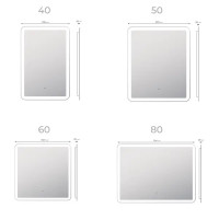 Зеркало для ванной Vigo Bora Classic Led с подсветкой 40 см