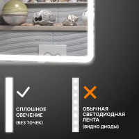 Зеркало для ванной Vigo Bora Classic Led с подсветкой 60 см
