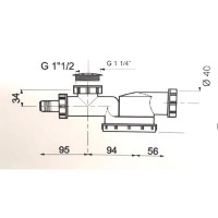 Сифон для мойки Wirquin 40 мм