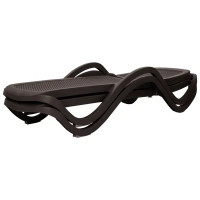 Шезлонг Capri 195x73x41 см пластик темно-коричневый