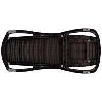 Шезлонг Capri 195x73x41 см пластик темно-коричневый