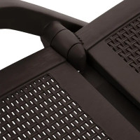 Шезлонг Capri 195x73x41 см пластик темно-коричневый