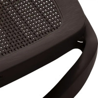 Шезлонг Capri 195x73x41 см пластик темно-коричневый