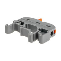 Клеммы монтажные проходные с рычажком на DIN-рейку Duwi СМК-401 1-проводные 4мм² серые 5шт 26740 9