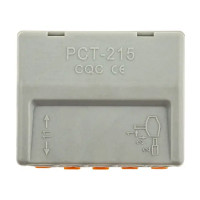 Клеммы соединительные монтажные с рычажком Duwi СМК 222-415 5-проводные 4мм² серые 5шт 26611 2