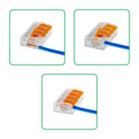 Клеммы соединительные монтажные с рычажком Duwi СМК 223-414 4-проводные 4мм² прозрачные 5шт 26614 3