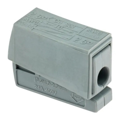 Клеммы соединительные для осветительного оборудования Duwi СМК 224-112 1-проводные 0,5-2,5мм² серые 5 шт 26734 8