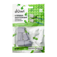 Клеммы соединительные для осветительного оборудования Duwi СМК 224-112 1-проводные 0,5-2,5мм² серые 5 шт 26734 8