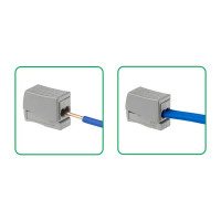 Клеммы соединительные монтажные Duwi СМК 224-112 2-проводные 1,0-2,5X2/0,5-2,5мм² серые 5шт 26735 5