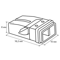 Клеммы монтажные самозажимные с пастой Duwi СМК 772-208 2-проводные 2,5мм² прозрачные 5шт 26728 7