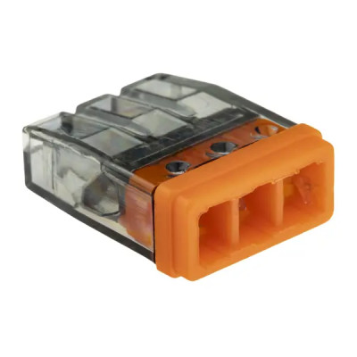 Клеммы монтажные самозажимные с пастой Duwi СМК 772-203 3-проводные 2,5мм² прозрачные 5шт 26729 4