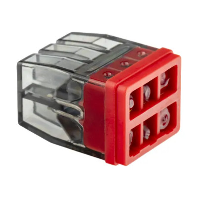 Клеммы монтажные самозажимные с пастой Duwi СМК 772-206 6-проводные 2,5мм² прозрачные 5шт 26732 4