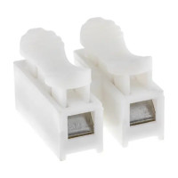 Клеммы нажимные пружинные для осветительного оборудования Duwi СМК 823-2-10 2-проводные 2,5мм² белые 5шт 26738 6