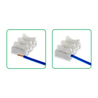 Клеммы нажимные пружинные для осветительного оборудования Duwi СМК 823-2-10 3-проводные 2,5мм² серые 5шт 26739 3