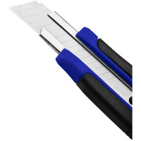 Нож строительный Vertextools 0044-01 двухкомпонентный корпус сегментное лезвие 18 мм