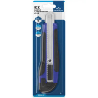 Нож строительный Vertextools 0044-01 двухкомпонентный корпус сегментное лезвие 18 мм