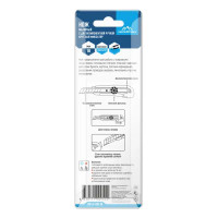 Нож строительный Vertextools 0044-100-18 двухкомпонентный корпус сегментное лезвие 18 мм