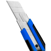 Нож строительный Vertextools 0044-02 двухкомпонентный корпус сегментное лезвие 25 мм