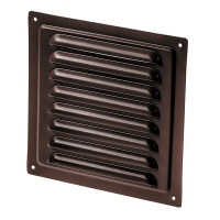 Решетка вентиляционная Ore GM1515B 150x150 мм металл цвет коричневый