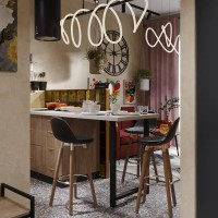 Подстолье для рабочей поверхности Лофт 850 мм, цвет черный