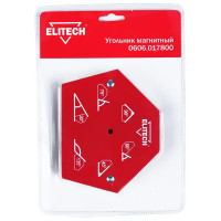 Уголок магнитный для сварки Elitech 195311 до 35 кг