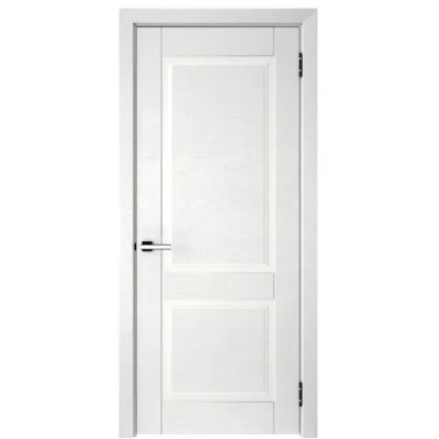 Дверь межкомнатная глухая с замком и петлями в комплекте Эколайн 2 60x200 эмаль цвет белый