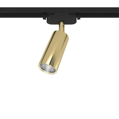Трековый светильник спот поворотный Ritter Artline 55x100мм под лампу GU10 до 2.6м² металл цвет золото