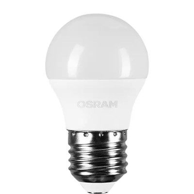 Лампа светодиодная Osram шар 7Вт 600Лм E27 холодный белый свет