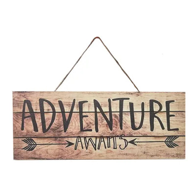 Табличка декоративная Adventure 10x25 см