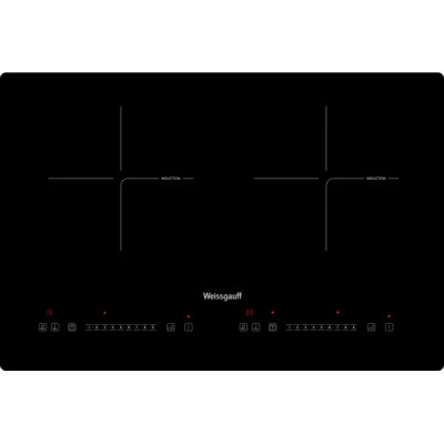 Индукционная варочная панель Weissgauff HI 412 H 61 см 2 конфорки цвет черный