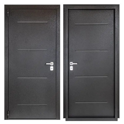 Дверь входная металлическая Порта 88x205 см левая букле графит