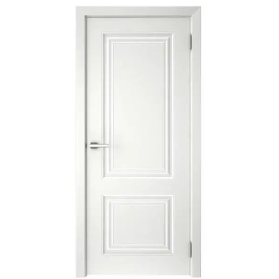 Дверь межкомнатная глухая с замком и петлями в комплекте Скин 2 40x200 см эмаль цвет белый
