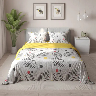 Комплект постельного белья Amore Mio Фолла полутораспальный сатин разноцветный