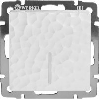 Выключатель встраиваемый Werkel Hammer 1 клавиша с подсветкой цвет серебряный